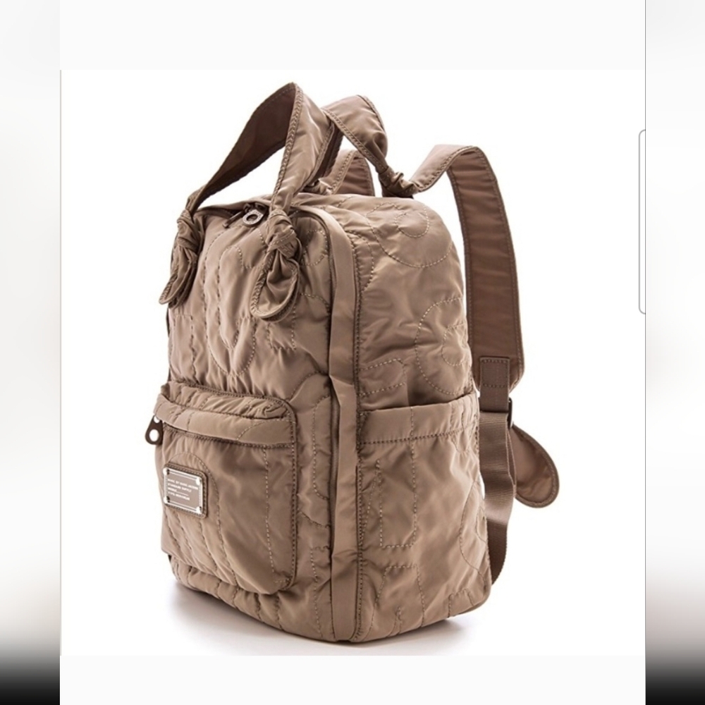 Marc By Marc Jacobs Quilted Brown Backpack